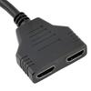 1 in 2 Out 1080P High Clarity Splitter HDMI-compatible Male to Dual Female Adapter Converter Cable