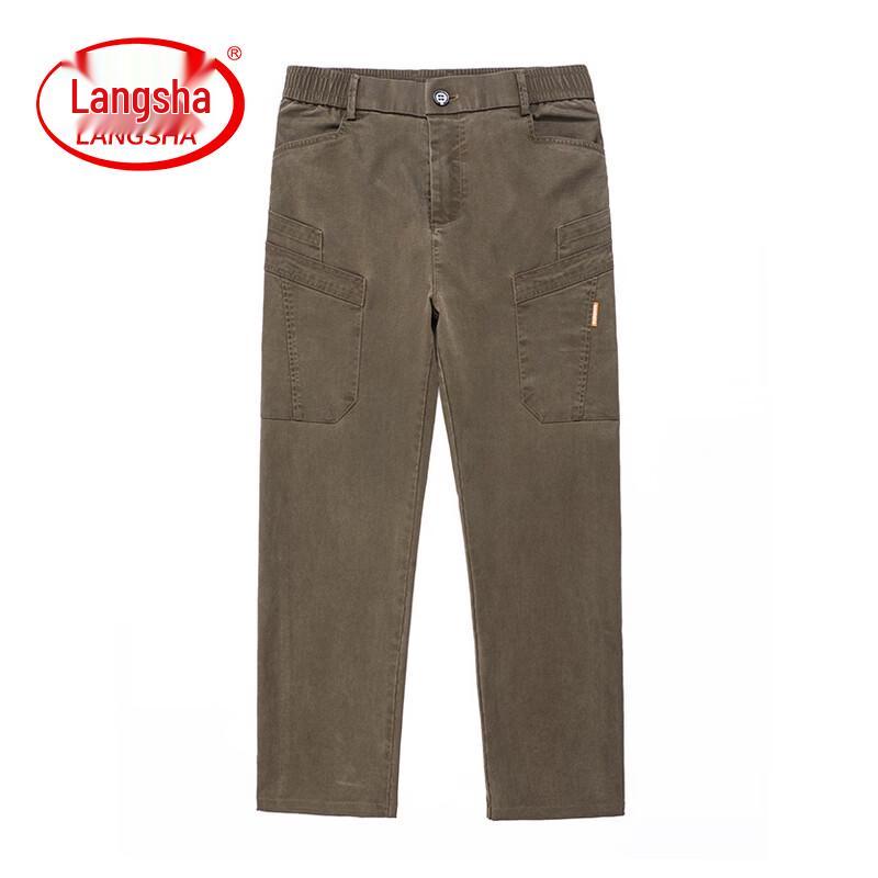 LangSha Men s Summer Casual Multi-Pocket Cargo Pants 31