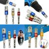 Durable Hex Shank Socket Adapter Set For Drill Drivers With Three Size Options