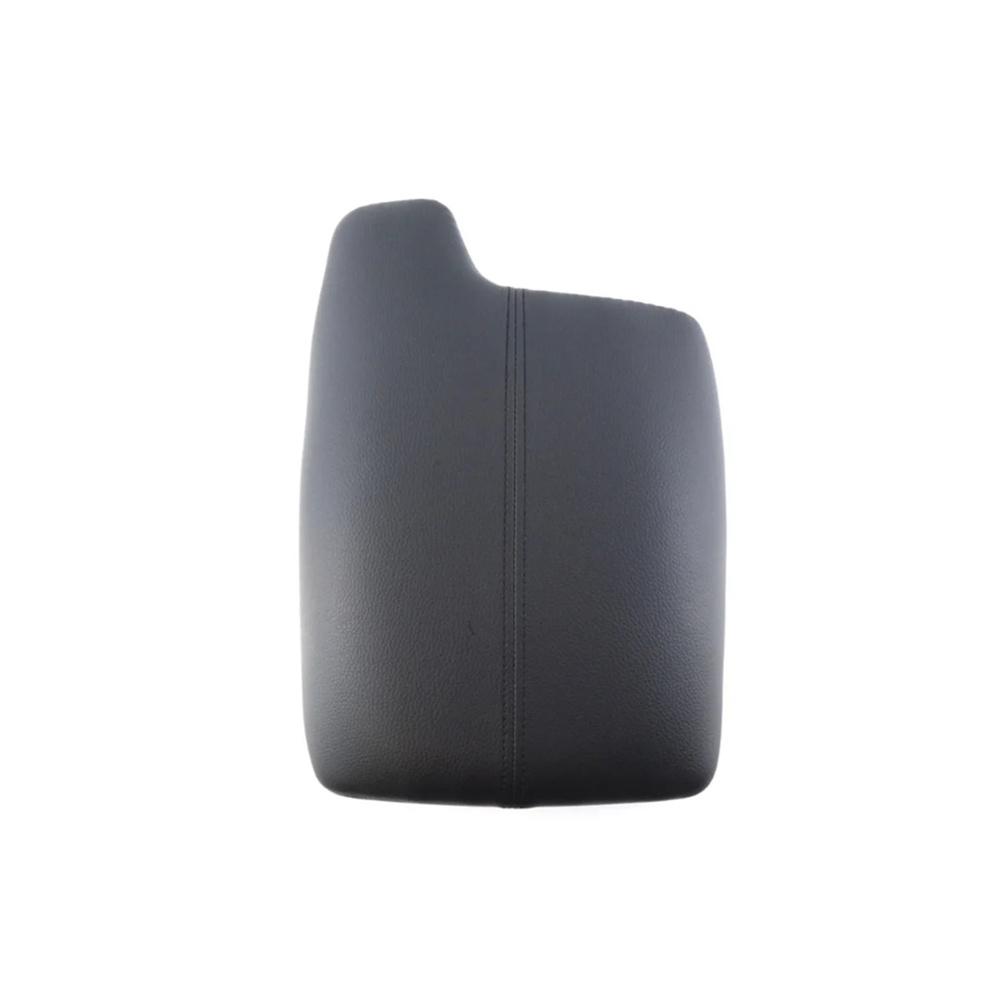 Microfiber Leather Center Console Lid Armrest Cover Black For Honda Accord 2013-2017