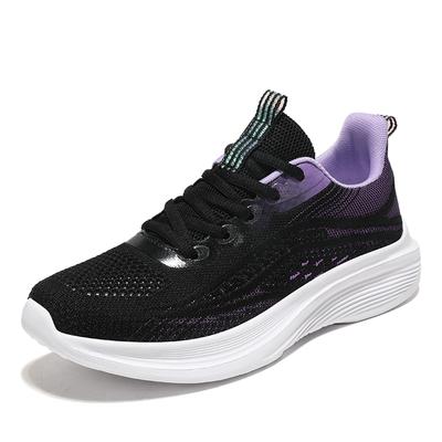 Wiosenne i jesienne oddychające buty damskie z siateczki, modne, codzienne, w dużych rozmiarach, antypoślizgowe, codzienne buty sportowe do chodzenia