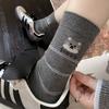 Female Spring and Autumn Assorted Cartoon Cute Dog Embroidery Boneless Drum Pile Pile Cotton Socks