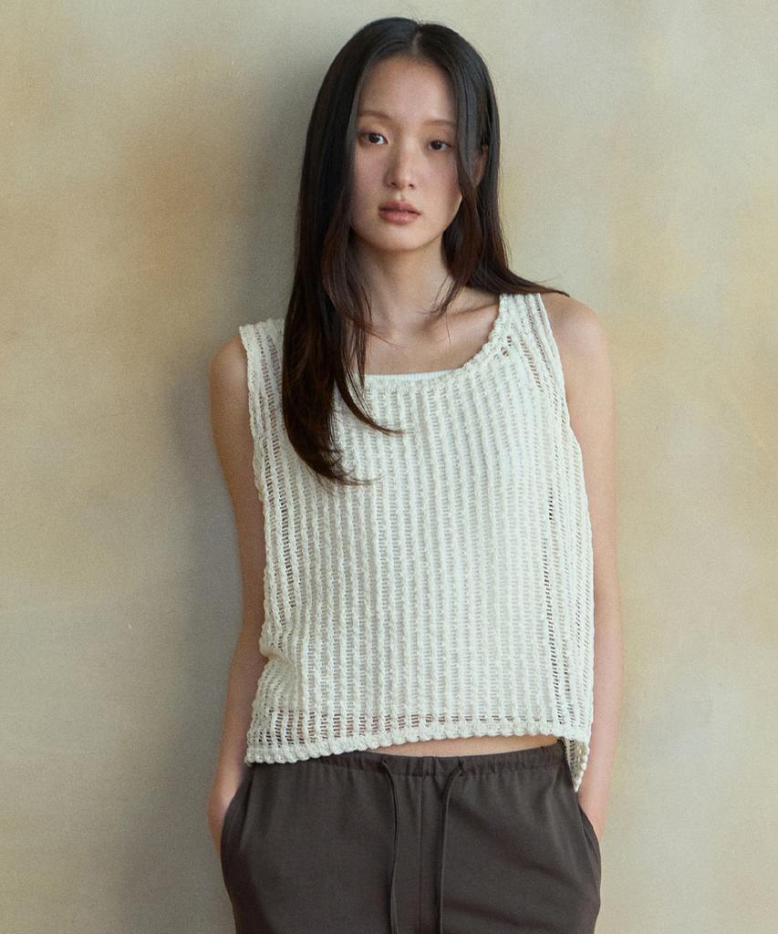 Wednesday Oasis For Woman Lumi Net Sleeveless_Ivory(Wb6Tp31)