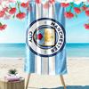 Man City Print Beach Towel, Large Soft Quick Dry Towel for Beach Camping Swimming