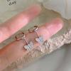 Light Luxury Butterfly Ear Buttons for Women's High-end Ins Fairy Style New Earrings