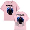 Rapper Pitbull Im Back Tour 2026 Merch Magliette Nord America Concerto Maglietta Regali per Fan Unisex Moda Donna Magliette Vintage Top