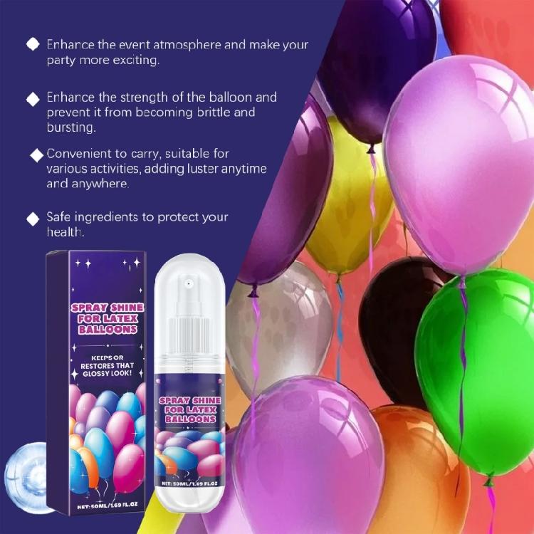 Multifunctional Shine Balloon Spray Latex Balloon High Gloss Finish Spray 50ml Capacity for Event Decors