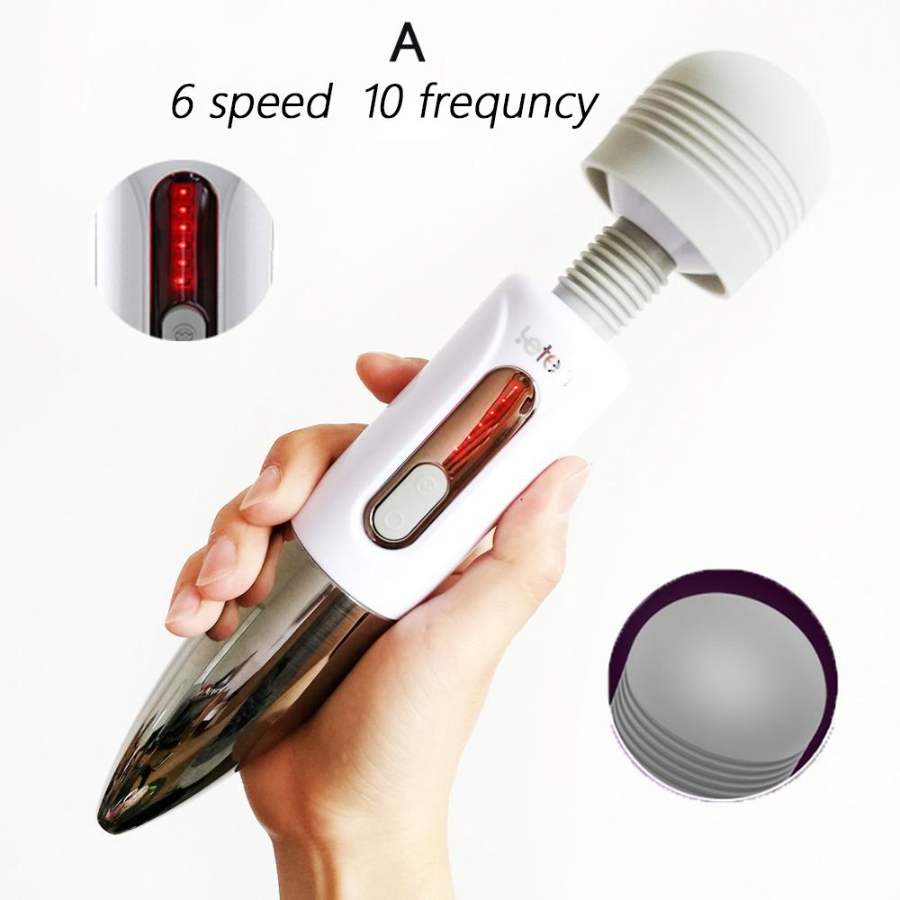 Powerful Huge Head Vibrator for Female Masturbation Orgasm, AV Magic Wand Massager Nipple Clitoris Stimulator Climax Sex Toys for Woman Masturbator