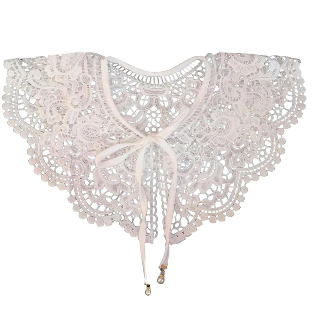 Col en dentelle faux col chauffe épaules col brodé col Dickey col pull col détachable pour robe de femme