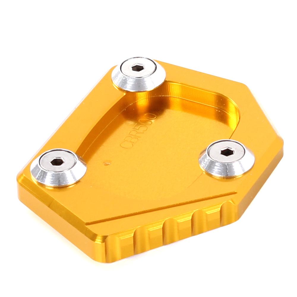 Professional Aluminum Motorcycle Kickstand Side Stand Extension Pad Plate Cover for CB400 NC700 CB250F
