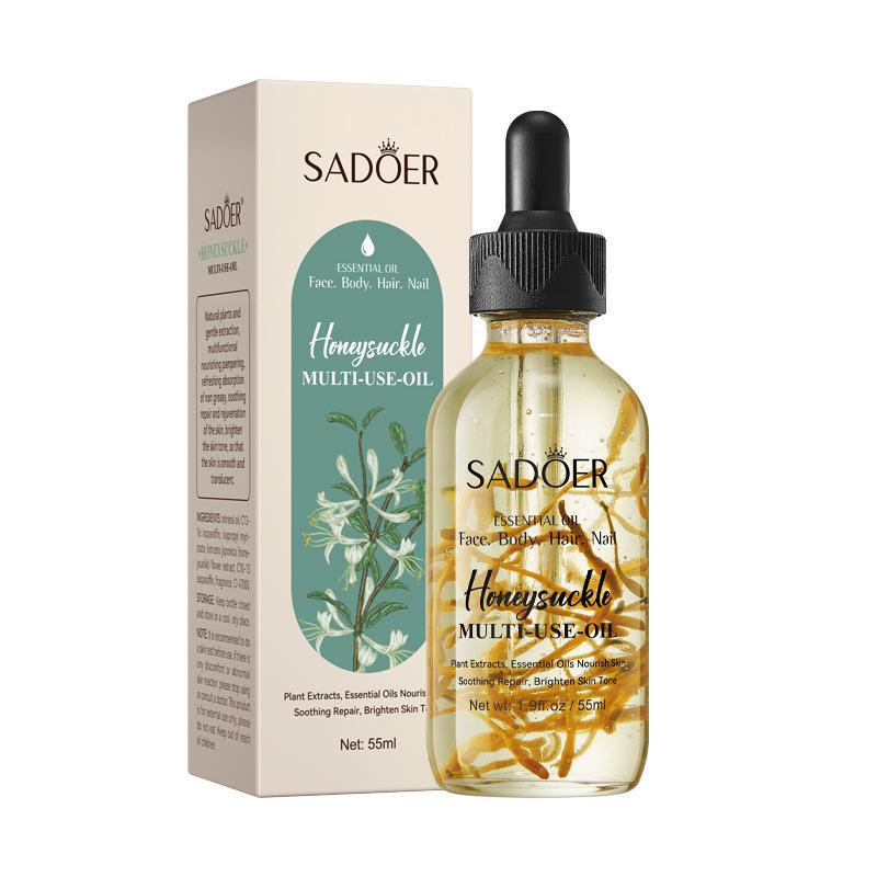Luxuriöses Rosen Trockenblumen Mehrfach-Effekt Massageöl 55ml zur nährenden Körperpflege mit ätherischen Ölen