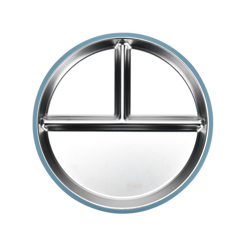 Dziecięcy Pokarm Uzupełniający Odporny na Upadki Izolowany Termicznie Klasy Spożywczej Dzielony Talerz Obiadowy