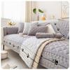 Washable Cotton Embroidered Sofa Cushion Slipcover, Modern Non-Slip Couch Cover Protector