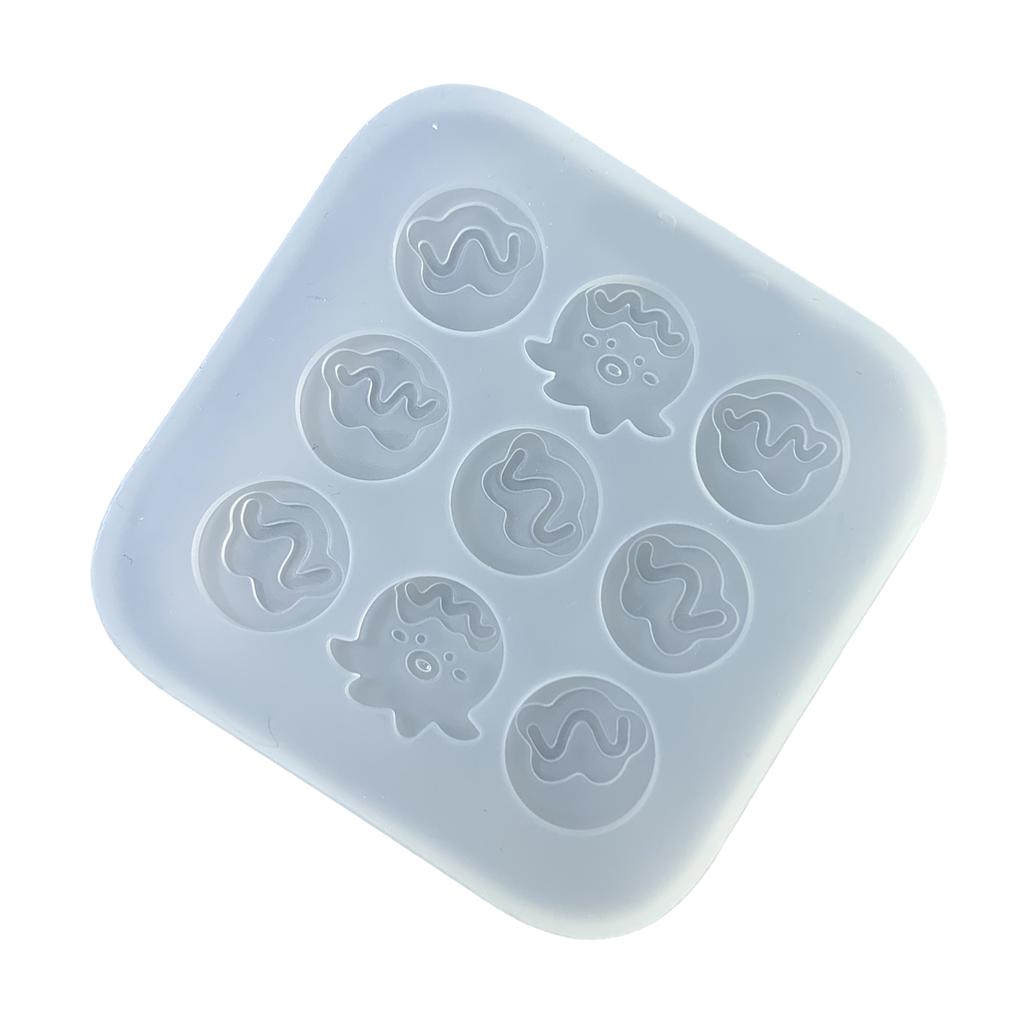 Multipurpose Sturdy Silicone Mould for Crafting Unique Octopus Balls Shaped Waterproof and Portable Home Decoration
