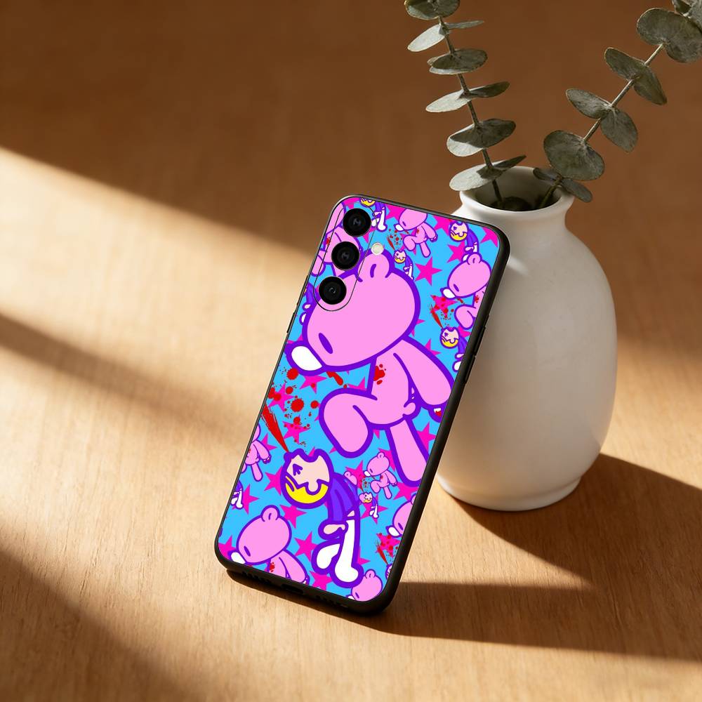 G-Gloomy Cute Bear Wallpaper Phone Case For Samsung Galaxy A20,21s,22,31,32,52,53,72,73,80,91 Soft Black Shell