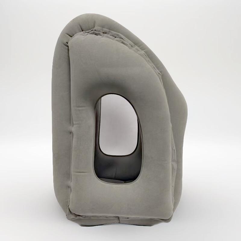 U-shaped Inflatable Travel Pillow for Face-Down Sleeping