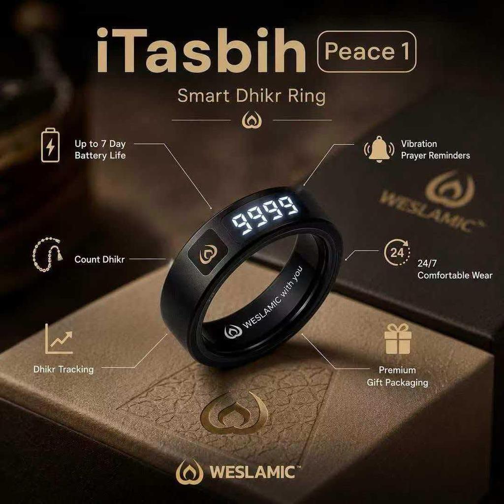 Smart Bluetooth Ring Counter: Vibrating Reminder & Timer