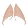1Pair Elf Ears High Simulation Flexible Pointed Tip Luminous Glitter Cosplay Props Latex Halloween Costume Party Fairy Ears for Festival