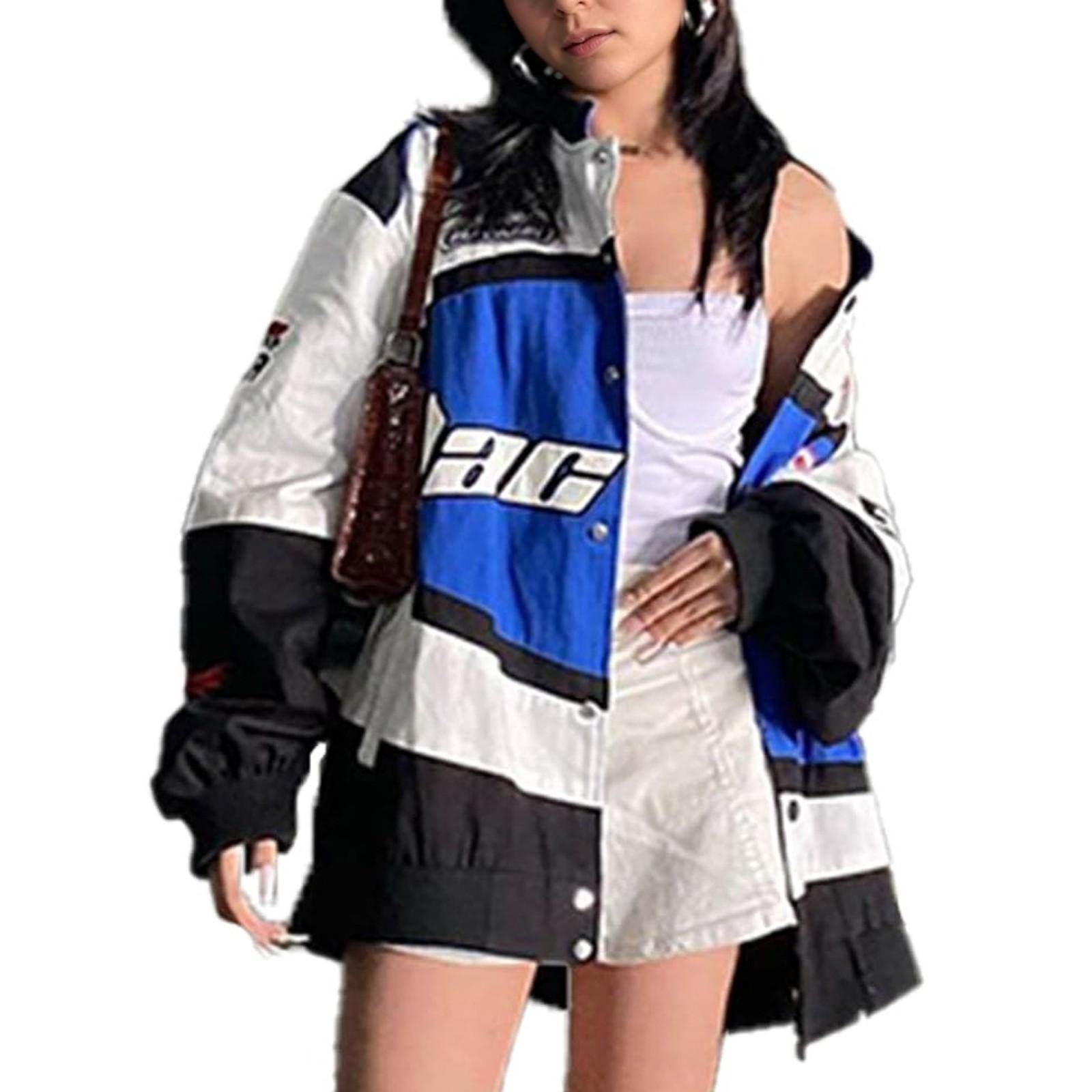 

Куртки для женщин, легкие укороченные куртки с длинным рукавом на молнии, модная верхняя одежда с принтом, повседневные стеганые куртки с карманами XXL