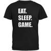 Gamer - Essen Schlafen Spielen Schwarzes T-Shirt für Erwachsene