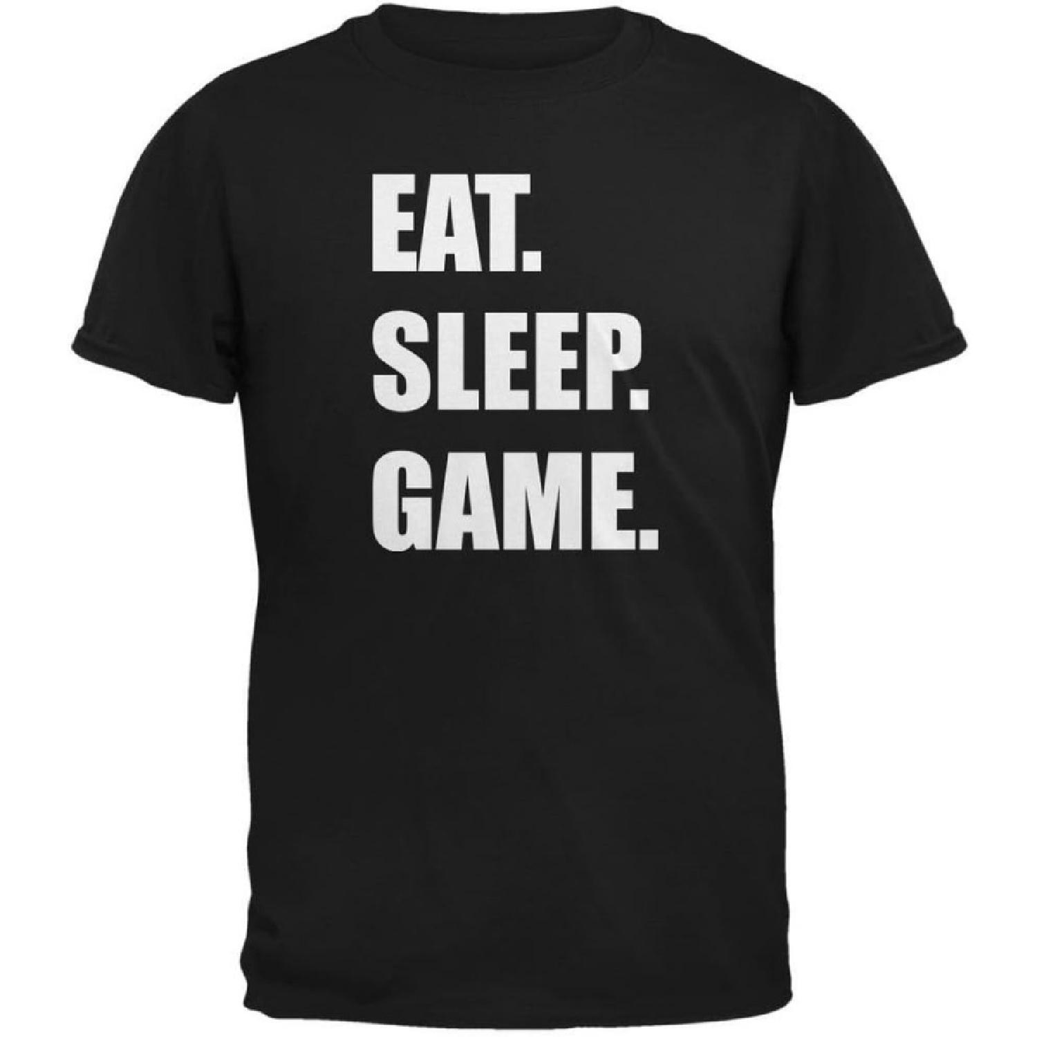 Gamers - Eat Sleep Game Black Adult T-Shirt XXXXXL разноцветный