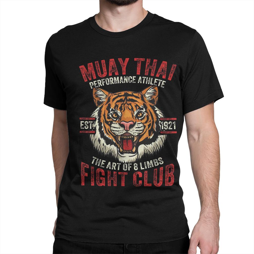 Muay Thai Thai Boxen T-Shirts für Männer Frauen Reine Baumwolle Freizeit T-Shirt Rundhals T-Shirts Kurzarm Kleidung Erwachsene