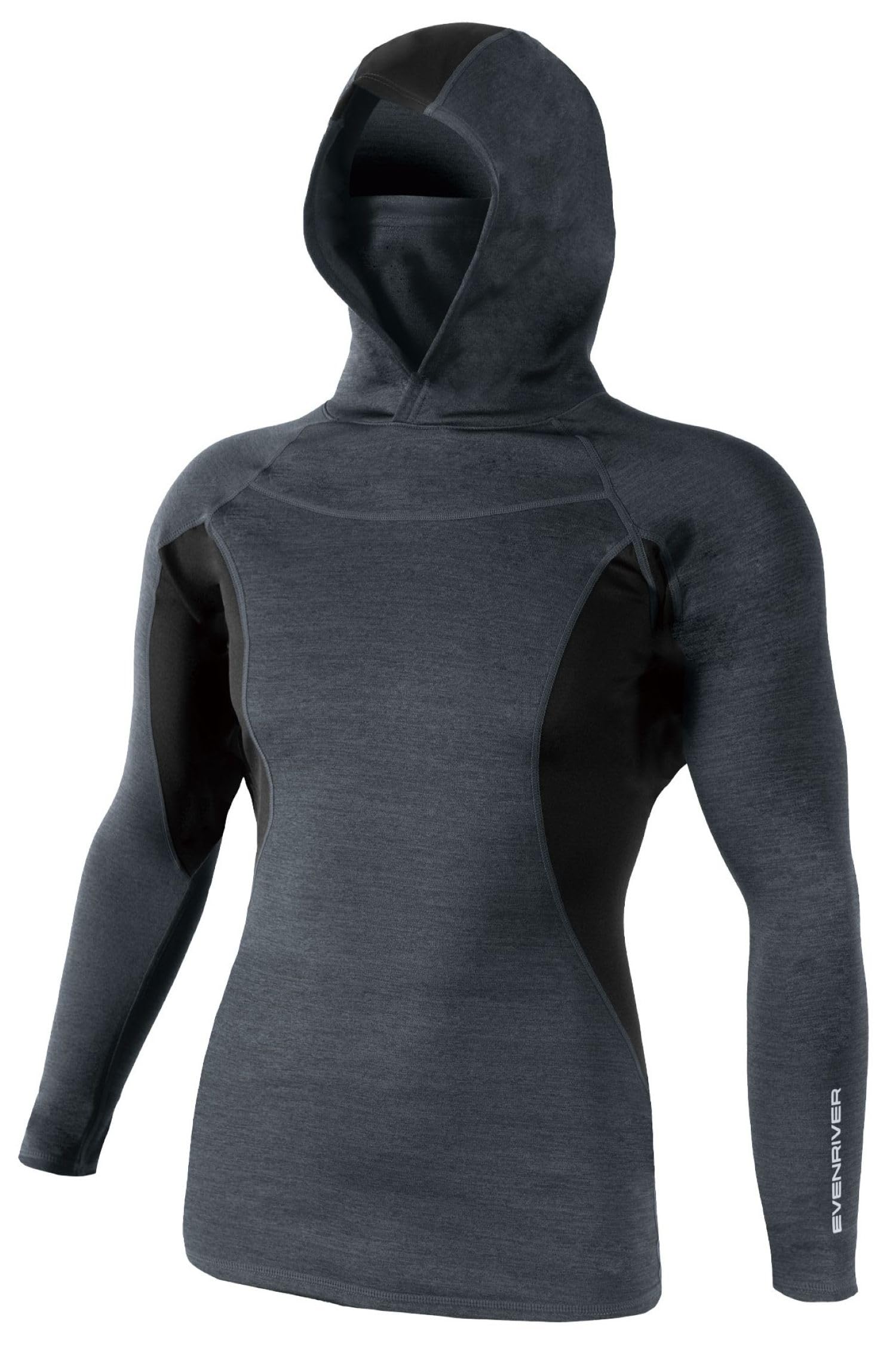 

EVEN RIVER Heat Body Hoodie High Neck, Fall/Winter, Heather Gray, GTV46, Size 28 (4L)