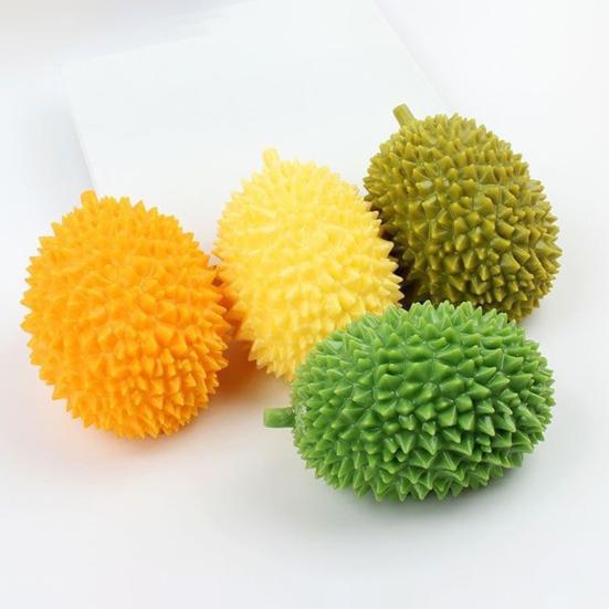 Stressabbau-Spielzeug Realistisches Durian-Quetschspielzeug, Linderung Falsche Tragbare Fokus-Weiche Dehnbare Simulierte Frucht-Sensorikball für Erwachsene Kinder