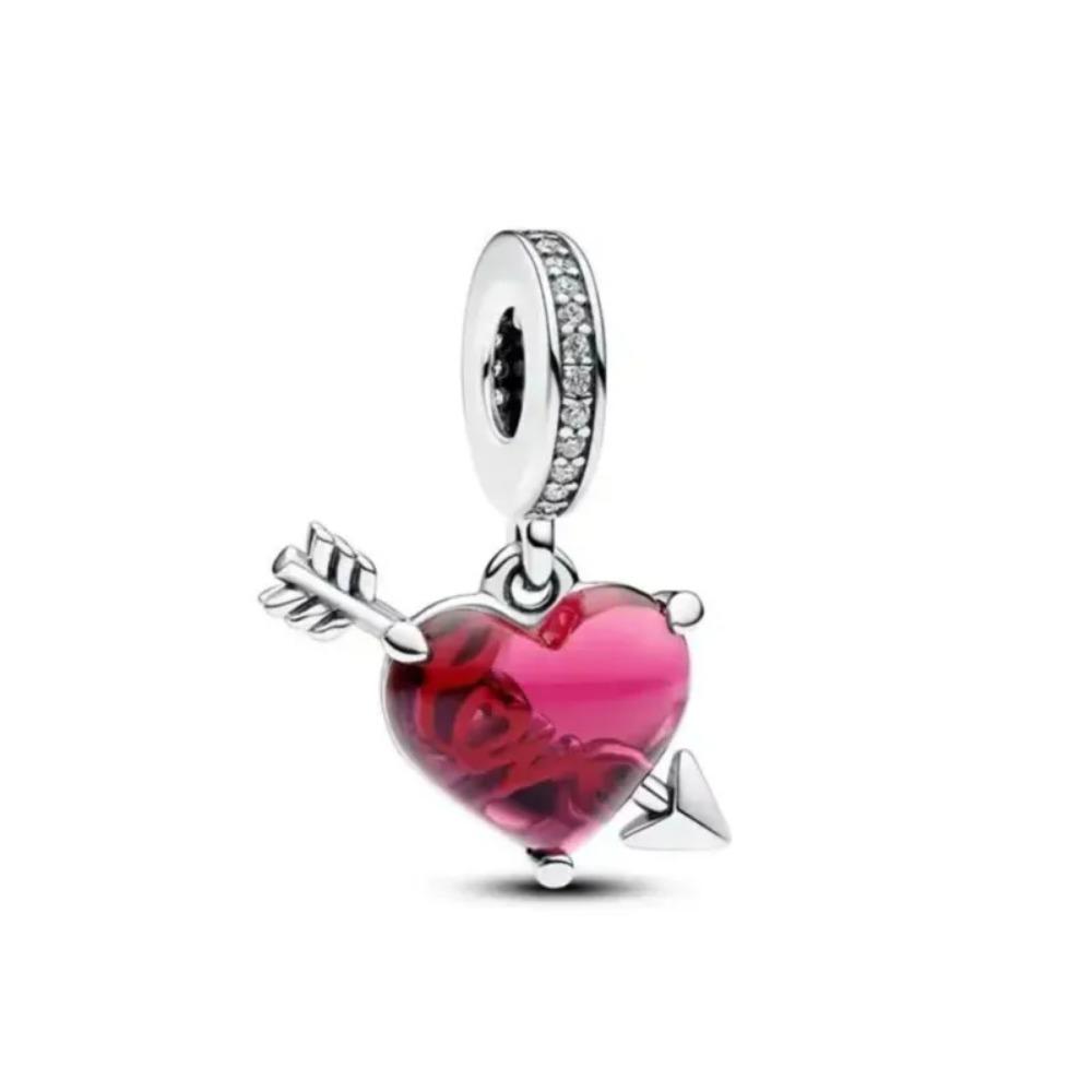 925 Silver Family Charm Fit Original Bracelet Jewelry Pendant Boy Girl Sparkling Mom Bead Sisters Dangle Plated