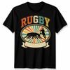 Rugby Sports Retro Design Graphic Tee Mens Womens Unisex T-Shirt Vintage Player
