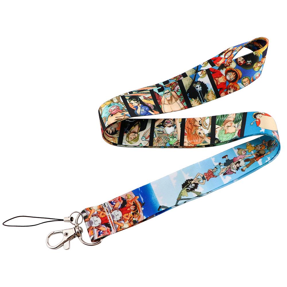 Cordon de dessin animé pirate multicolore: Accessoire pour téléphone, carte d'identité, porte-clés