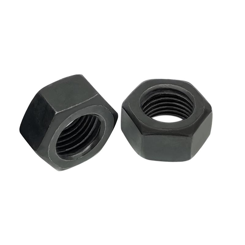 High-Strength Blackening Hex Nut GB6170 Grade 8.8 (M2, M3, M4, M5, M6, M8, M10, M12-M30)
