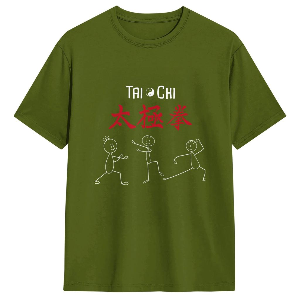 Tai Chi T Shirt Summer 100 Cotton T Shirts For Unisex Hippie Pattern Tshirt Short Sleeve Vintage Top Tees