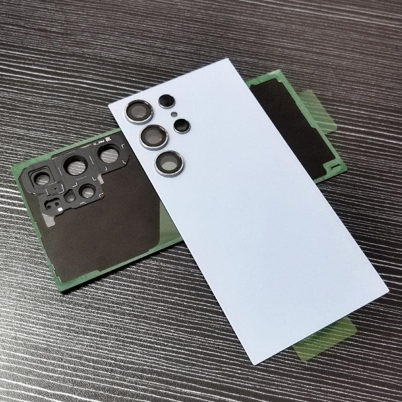 For Samsung Galaxy S24 Ultra Battery Back Cover Glass Rear Housing Cover Replacement With Camera Lens for Galaxy S24Ultra