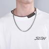 Men's V-Shaped Titanium Steel Chain: Rock, Hip Hop, Street Style Necklace