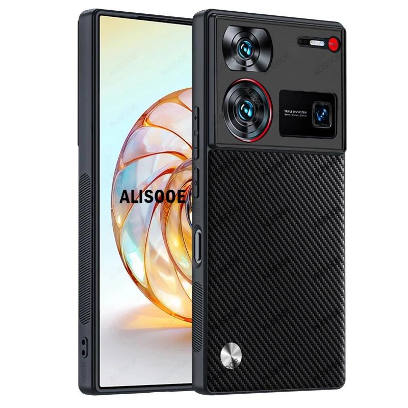

Shockproof Funda for Nubia Z60 Ultra Case Carbon Fiber Texture PU Leather Protection Phone Cover for Nubia Z60 Ultra 5G Capa for Nubia Z60 Ultra