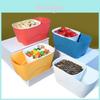 Caja de Snacks de Doble Capa con Drenaje para Almacenamiento de Frutas y Caramelos