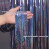 2.6m Silk Laser Rain Curtain for Stage & Party Decor