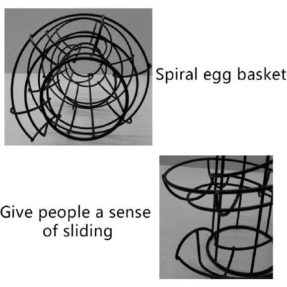 Spiral Design Metal Egg Basket, Egg Storage Holder/Storer Stand Display Rack Basket Egg House Save Space for Kitchen (Black)