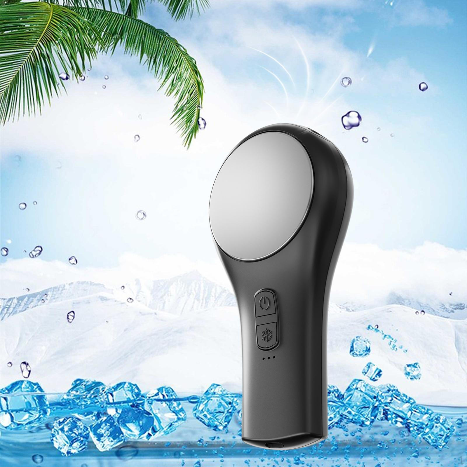 

Ручной вентилятор с отключением звука, 3 скорости, регулировка, перезаряжаемый, для циркуляции воздуха, персональный, подвесной на шею чёрный