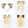 Artificial Anime Ear Hairhoop for Women Girl Adjustable Anime Maid Headband Halloween Party Cosplay Costume Accessories