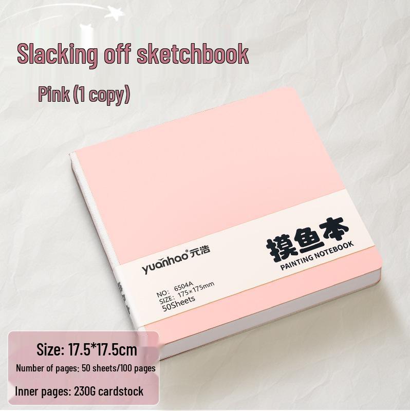 Yuan Hao Tragbares Fischfang-Skizzenbuch: Quadratisches leeres Zeichenbuch