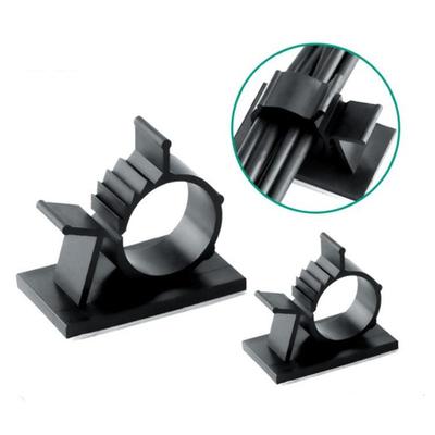 5 Pièces Clips Organiseurs de Câbles Auto-Adhésifs Réglables Serre-Câbles Attaches de Fil Supports Serre-Câbles Crochets Supports de Tringle à Rideaux Support de Tuyau Sans Clou