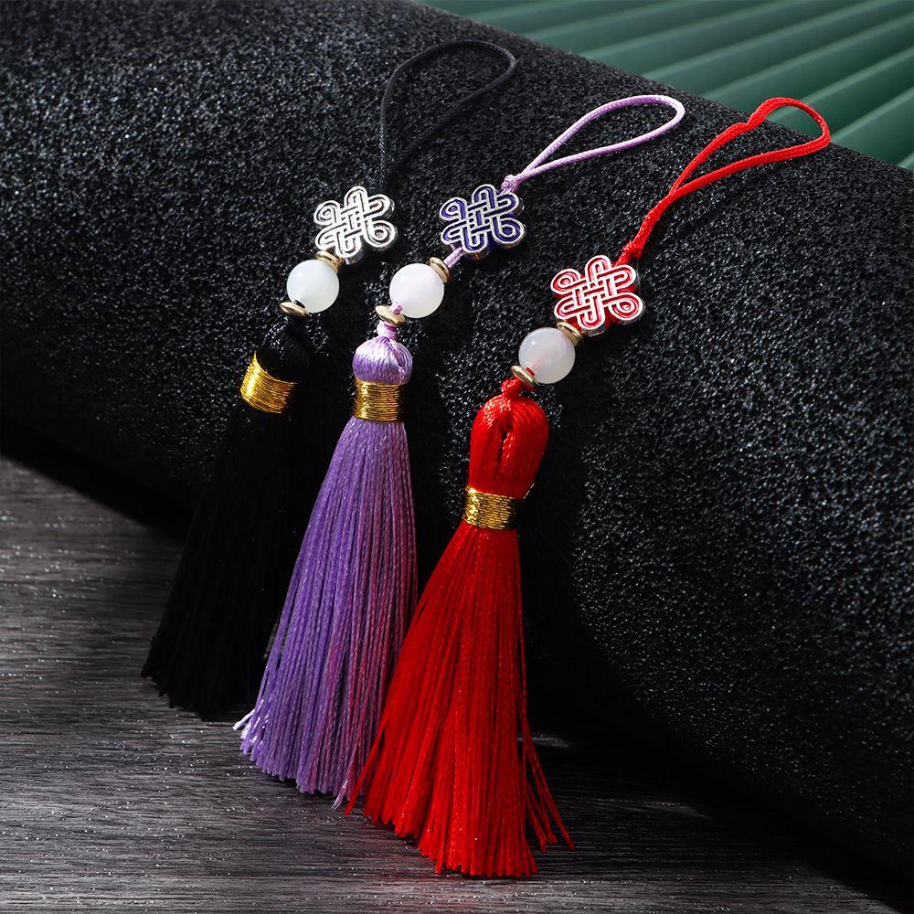Home Decor Chinese style Element 14 cm Knot Tassel New Year Case Pendant Tassel Phone