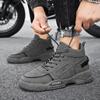 Men's High Top Boots Platform Casual Shoes Non Slip Comfortable Hiking Boots for Men Outdoor Working Shoes Lace-up Ankle Boots