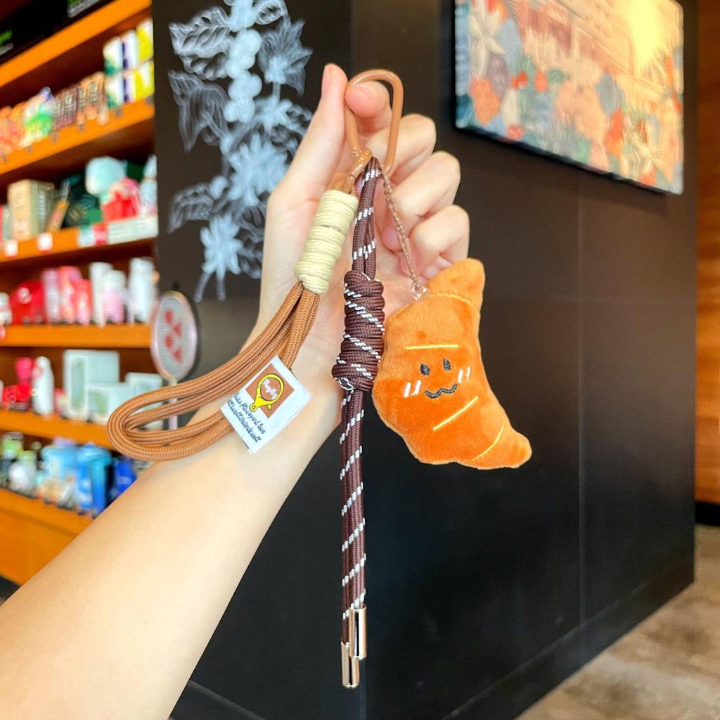 Miu Series 3D Bread Plush Doll Keychain Pendant - Car & Bag Accessory