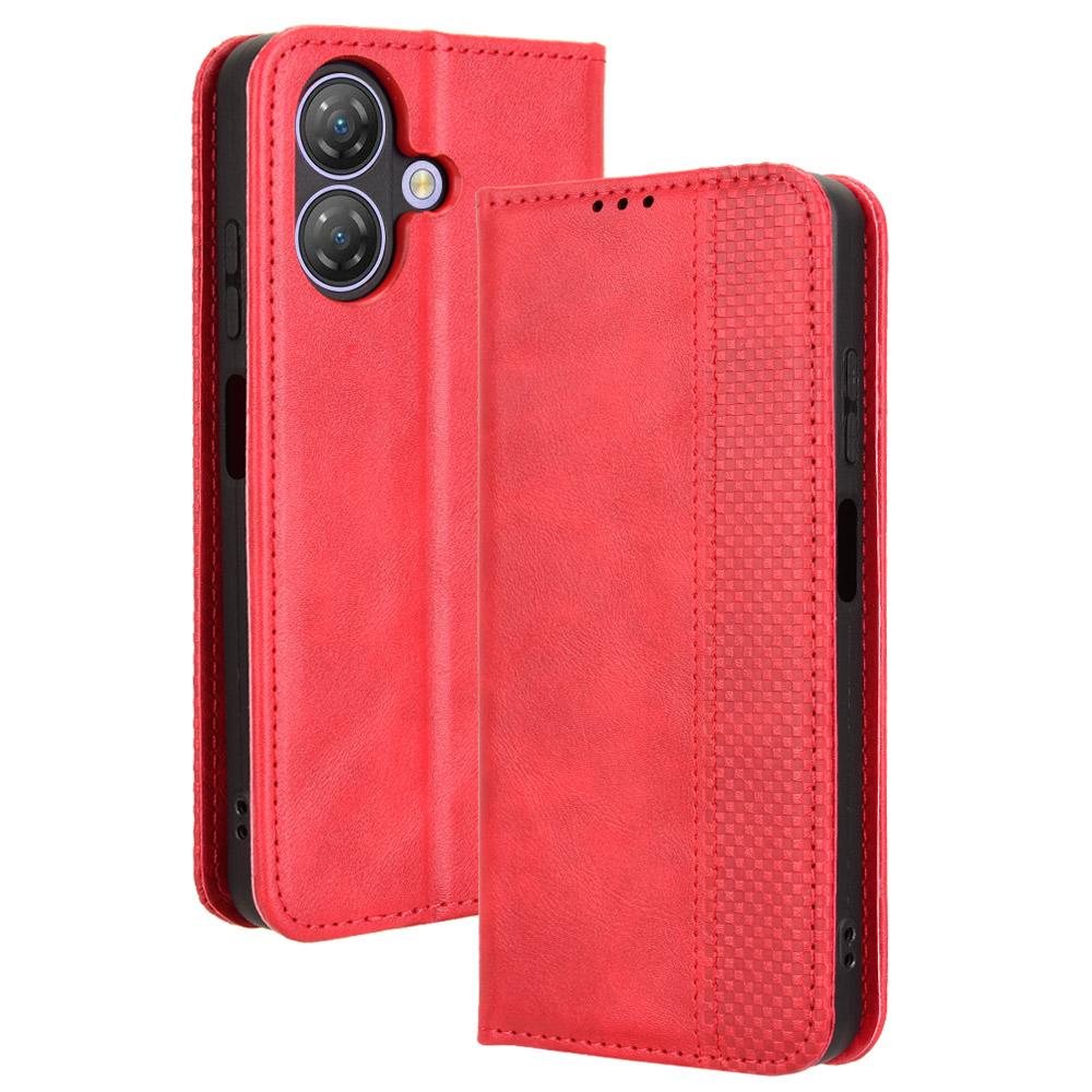 Flip-Cover für Ulefone Note 21 Ledertasche [Flip Vintage Leder] Brieftasche Stoßfeste langlebige Retro-Telefonhülle