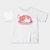 Boys Girls Soft Cotton Graphic Tees Sleeping Rick T-shirt Breathable Daily School Wear Kids T-Shirts