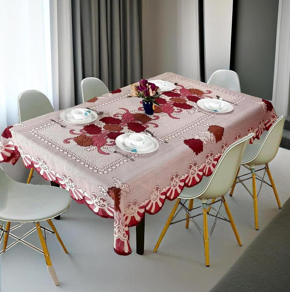 Tovaglia da Pranzo in Cotone 6 Posti - Copertura 60x90 Pollici - Tovaglia Protettiva per Tavolo Resistente - Copertura per Tavolo da Pranzo
