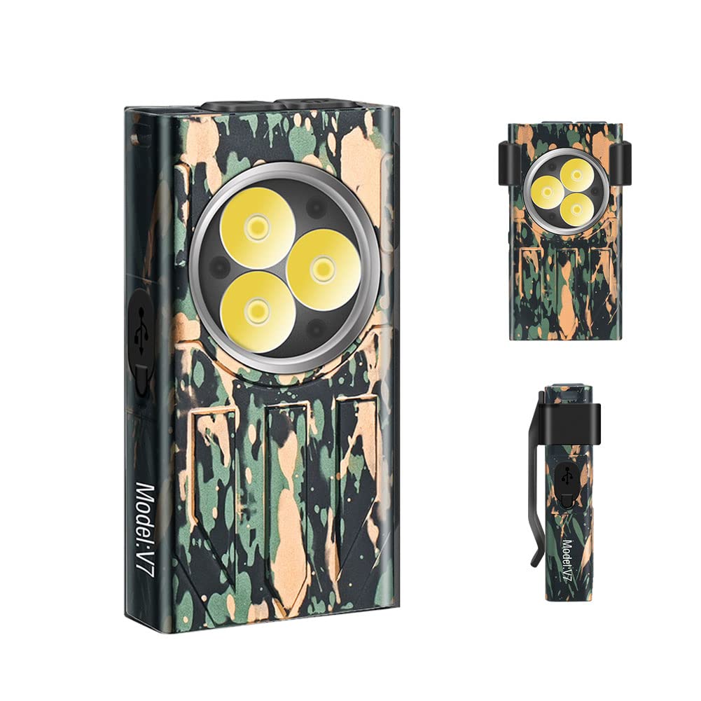 Key Light Mini LED USB Handheld and LED Mini Magnetic Magnetic Adsorption Flashlight, Compact, Rechargeable, Flashlight, Ultra-Small Lightweight,